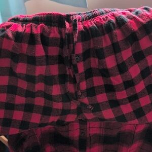 Red and Black Plaid Lounge Pants
